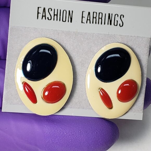 Elegant Oval Teardrop Earrings | Colorful 0.9-Inch | Women’s Fashion Jewelry - Picture 8 of 8